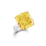 8-Carat Fancy Yellow Cushion Cut Diamond Ring | GIA Certified Luxury