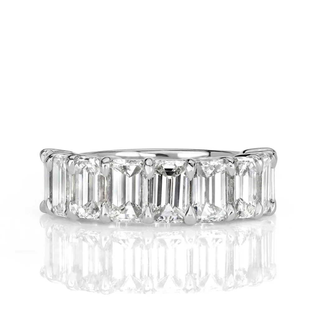 1.80 Carat Half Eternity Diamond Band | GIA Certified | VS Clarity | F–G Color
