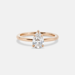0.76 Carat Pear Statement | Brilliant White | 14K White Gold | Pure Sophistication - Image 3