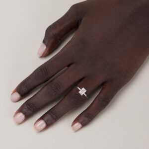 0.94 Carat Radiant Statement | Brilliant White | 14K White Gold | Graceful Brilliance