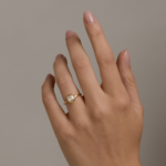 0.95 Carat Cushion Statement | Brilliant White | SI | 14K White Gold | Refined Light - Image 4