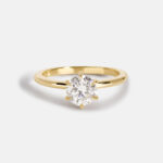 1 Carat Round Brilliant Statement | Brilliant White | 14K White Gold | Classic Charm - Image 3