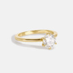 1 Carat Round Brilliant Statement | Brilliant White | 14K White Gold | Classic Charm - Image 4