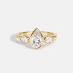 1.01 Carat Pear Statement | Brilliant White | 14K White Gold | Graceful Brilliance - Image 3