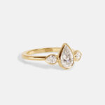 1.01 Carat Pear Statement | Brilliant White | 14K White Gold | Graceful Brilliance - Image 4