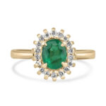 1.05 Carat Oval Halo Diamond Ring | 14K White Gold | Classic Charm - Image 2