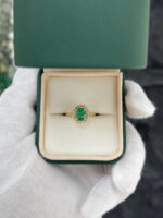 1.05 Carat Oval Halo Diamond Ring | 14K White Gold | Classic Charm - Image 3