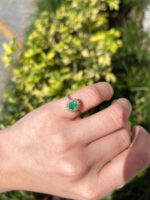 1.05 Carat Oval Halo Diamond Ring | 14K White Gold | Classic Charm - Image 6