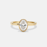 1.2 Carat Oval Statement | Brilliant White | SI | 14K White Gold | Classic Charm | Signature - Image 3