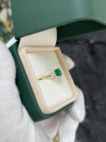 1.34 Carat Emerald Diamond Ring | 14K White Gold | Elegant Sparkle - Image 5