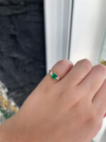 1.34 Carat Emerald Diamond Ring | 14K White Gold | Elegant Sparkle - Image 8