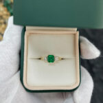 1.34 Carat Emerald Diamond Ring | 14K White Gold | Elegant Sparkle