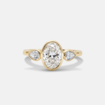 1.36 Carat Oval Statement | Brilliant White | 14K White Gold | Graceful Brilliance - Image 3