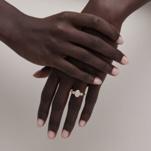 1.36 Carat Oval Statement | Brilliant White | 14K White Gold | Graceful Brilliance