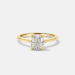 1.5 Carat Cushion Statement | Brilliant White | 14K White Gold | Classic Charm - Image 2