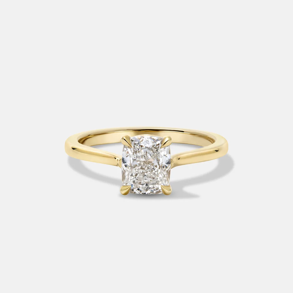 1.5 Carat Cushion Statement | Brilliant White | 14K White Gold | Classic Charm