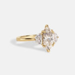 1.5 Carat Marquise Statement | Champagne | 14K White Gold | Pure Sophistication | Signature - Image 3