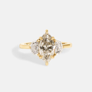 1.5 Carat Marquise Statement | Champagne | 14K White Gold | Pure Sophistication | Signature