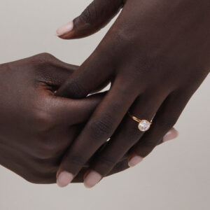 1.51 Carat Round Brilliant Statement | Brilliant White | SI | 14K White Gold | Refined Light