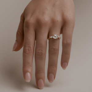 1.52 Carat Asscher Statement | Brilliant White | 14K White Gold | Graceful Brilliance