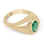 1.55 Carat Emerald Statement | 18K White Gold | Refined Light - Image 4