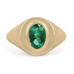 1.55 Carat Emerald Statement | 18K White Gold | Refined Light - Image 5