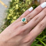 1.55 Carat Emerald Statement | 18K White Gold | Refined Light