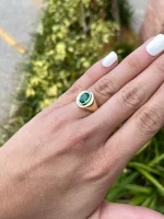 1.55 Carat Emerald Statement | 18K White Gold | Refined Light