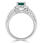 1.6 Carat Emerald-cut Statement | 14K White Gold | Elegant Sparkle | Signature - Image 4