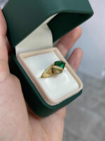 1.61 Carat Emerald Statement | 18K White Gold | Graceful Brilliance - Image 3