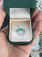 1.65 Carat Emerald Diamond Ring | 18K White Gold | Pure Sophistication - Image 5