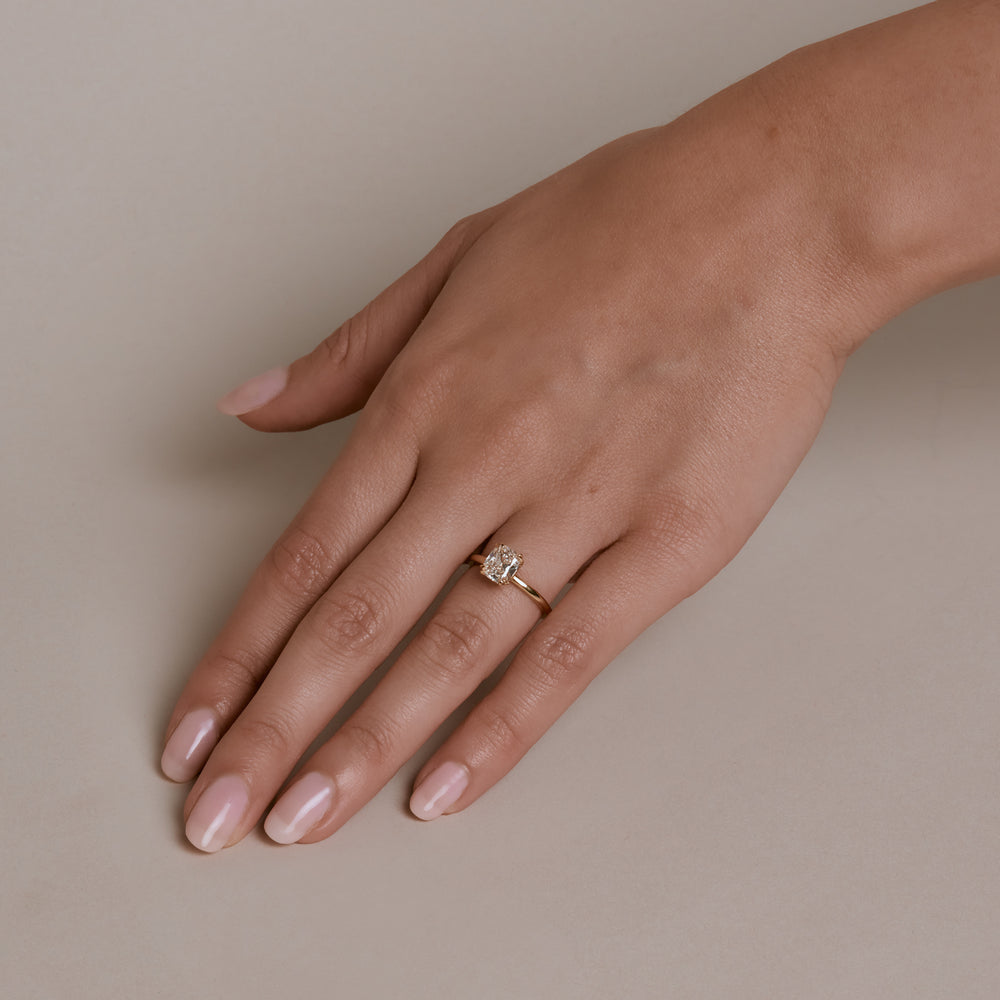 1-67ct-antique-elongated-cushion-ceremonial-solitaire-16-500-00-front-view-primary.jpg 1.67 Carat Cushion Statement | Brilliant White | 14K White Gold | Graceful Brilliance - Image 1