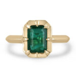 1.69 Carat Emerald Statement | 14K White Gold | Refined Light - Image 2