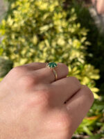1.69 Carat Emerald Statement | 14K White Gold | Refined Light - Image 4