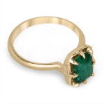 1.69 Carat Emerald Statement | 14K White Gold | Refined Light