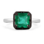 1.76 Carat Emerald Statement | 18K White Gold | Elegant Sparkle