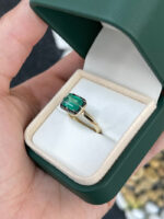 1.85 Carat Emerald Statement | 14K White Gold | Elegant Sparkle - Image 2