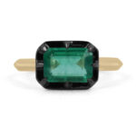 1.85 Carat Emerald Statement | 14K White Gold | Elegant Sparkle - Image 5