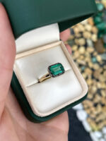 1.85 Carat Emerald Statement | 14K White Gold | Elegant Sparkle - Image 6