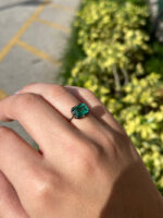 1.85 Carat Emerald Statement | 14K White Gold | Elegant Sparkle - Image 7
