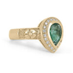 1.86 Carat Emerald Statement | 14K White Gold | Graceful Brilliance - Image 3