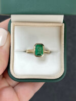 1.9 Carat Emerald Statement | 14K White Gold | Classic Charm - Image 4