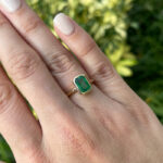 1.9 Carat Emerald Statement | 14K White Gold | Classic Charm