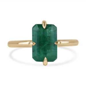 1.9 Carat Emerald Statement | 14K White Gold | Classic Charm | Heirloom