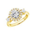 1 Carat Round Brilliant Diamond Ring | Brilliant White | 18K Yellow Gold - Image 2