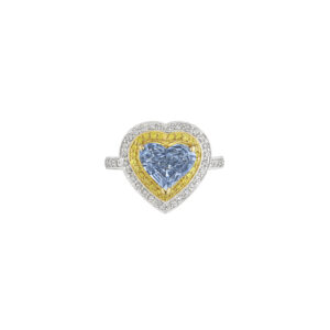 1 Carat Heart Shape Statement | Fancy Yellow | 14K White Gold | Colour-Collector’s Treasure