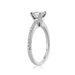 1 Carat Princess Diamond Ring | Brilliant White | 14K White Gold | Refined Light | Signature - Image 3
