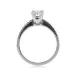 1 Carat Princess Diamond Ring | Brilliant White | 14K White Gold | Refined Light | Signature - Image 4