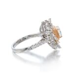 1 Carat Round Brilliant Statement | Fancy Yellow | 14K White Gold | Sunlit Royal Radiance - Image 3
