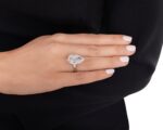 10.5 Carat Pear Statement | Brilliant White | VS | 14K White Gold | Iconic Presence